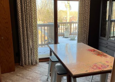 clean organized and decluttered room